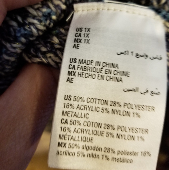 Style & Co Plus Size Chenille Sweater Size 1X - Picture 3 of 6